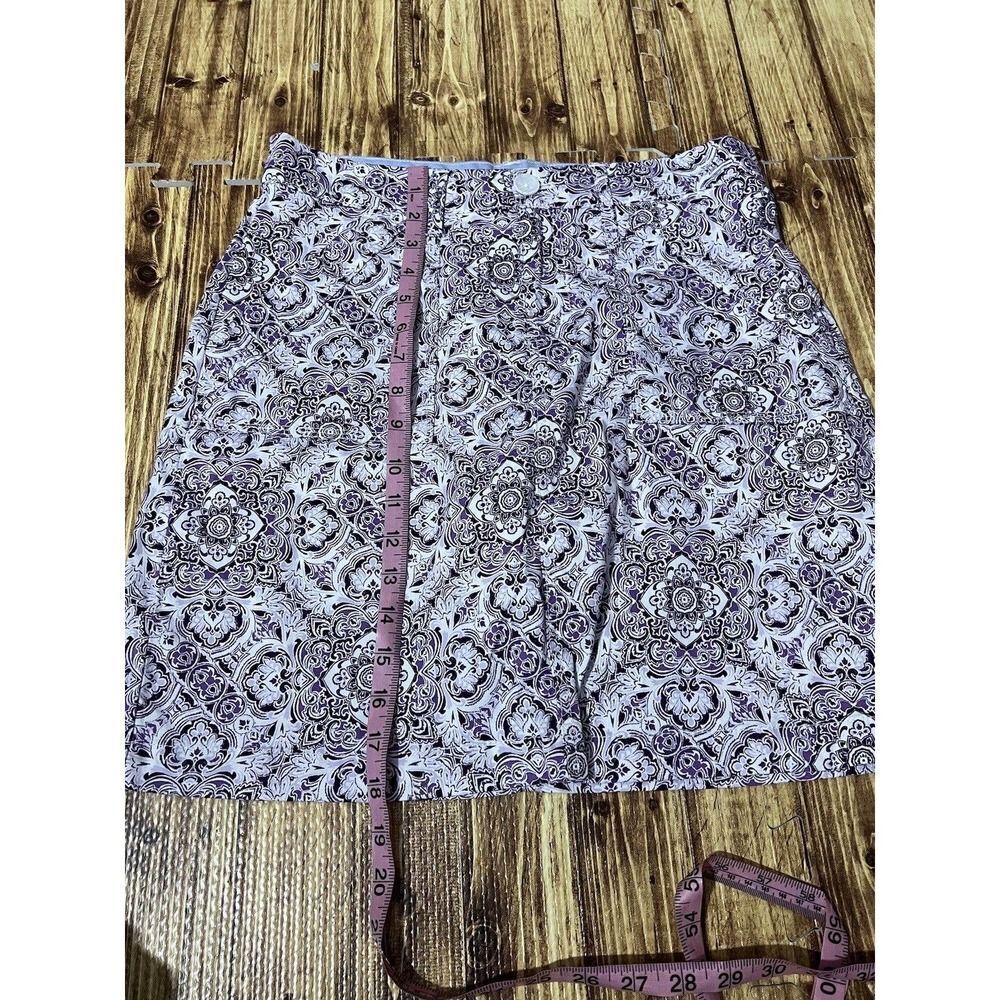 Croft & Barrow Effortless Stretch Skort Sz 6 Purple Floral - Picture 11 of 12